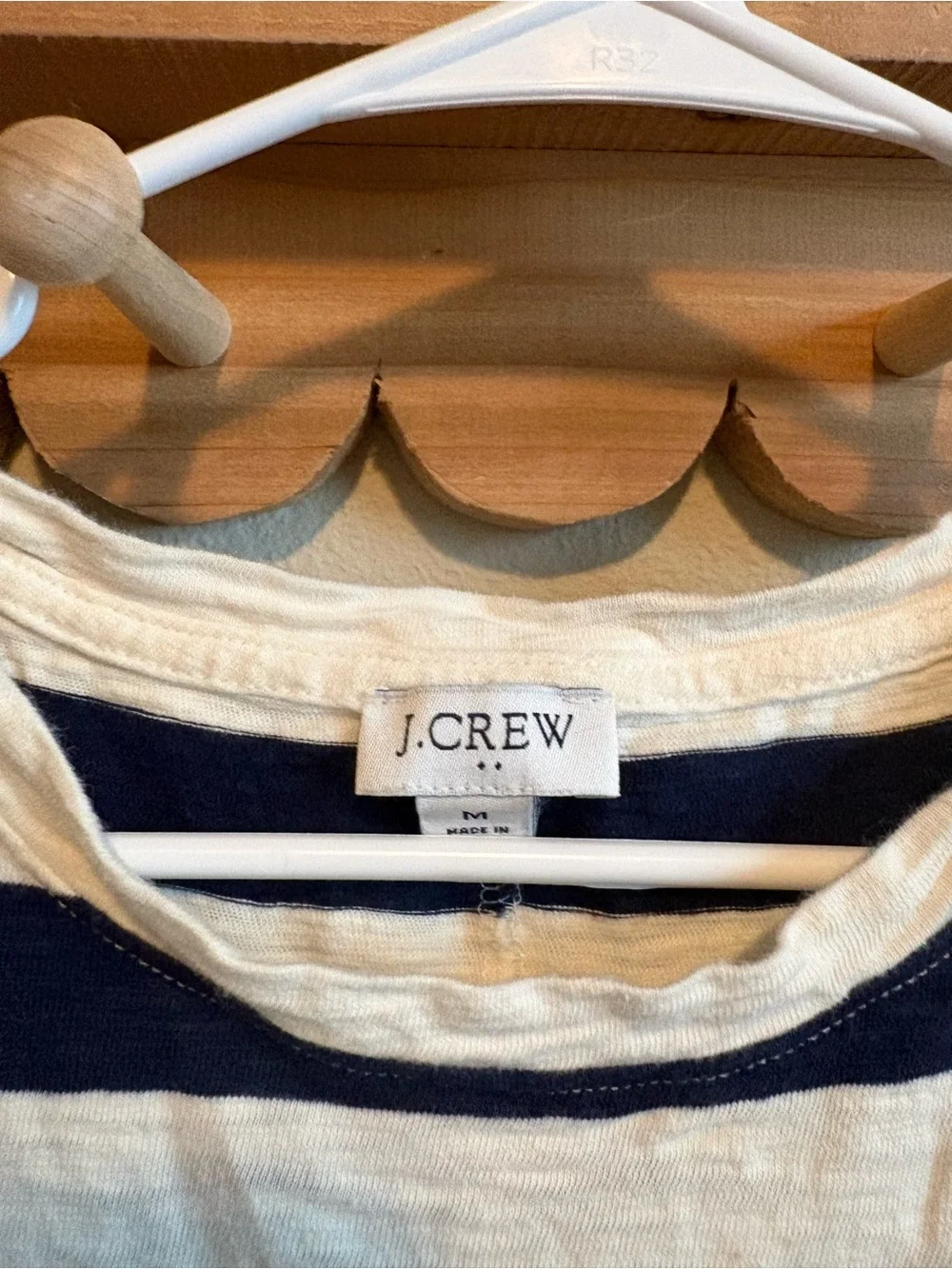 J. Crew Navy and White Striped Sleeveless Dress